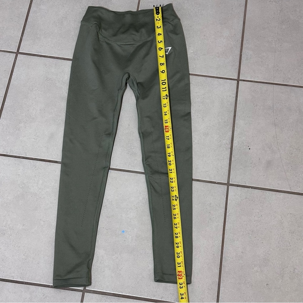Gymshark Women Olive Green Athletic Leggings Size Small. - Picture 9 of 10